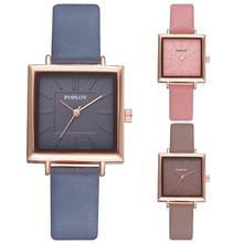 Minimalist Square Dial Analog Women Quartz Faux Leather Band Wrist Watch Gift New Ladies Dress Watches Gift Luxury 2024 - buy cheap