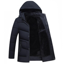 Winter Jacket Men Thick Warm Winter Casual Coat Mens Hat Detachable Outwear Plus Velvet Thicken 4XL Jackets jaqueta masculina 2024 - buy cheap