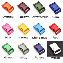 12pcs/pack1'' Plastic Colorful Contoured Side Release Buckles Webbing Size 25mm For Paracord Bracelets 2024 - buy cheap