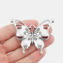 6 шт., подвески-бабочки для ожерелья, 66 х51мм 2024 - купить недорого