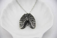 Fashion Jewelry Vintage Charm Anatomical Human Rib Cage Anatomy Pendant Necklace For Men And Women 2024 - buy cheap