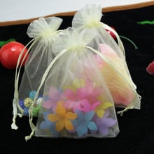 200pcs/lot Orange Organza Jewelry Gift Bags 20x30cm Drawstring Bags Wedding Candy Bags& Pouch Free Shipping 2024 - buy cheap