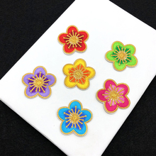 20pcs Ethnic Flower Badge Motorcycle bordados Embroidered Patch For Clothing Appliques Jumpsuit Jacket Patchwork Patches Sticker 2024 - buy cheap