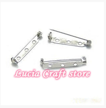 SALE  12pcs 33MM nickel Color Brooch Pin Backs Safety Pins Pins & Needles Metal Jewelery Finding Accessory G0713 2024 - buy cheap