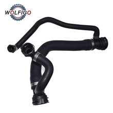 WOLFIGO Upper Radiator Cooling Water Hose Pipe For BMW E60 E63 E64 545i 645Ci 2004 2005 17127519248 20945818 2024 - buy cheap