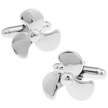 C-MAN Luxury shirt Silvery Fan blade cufflink for mens Brand cuff buttons cuff links High Quality abotoaduras Jewelry 2024 - buy cheap