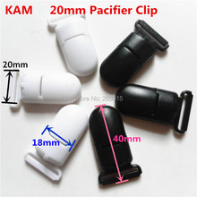 (2 color mixed) 30pcs KAM 4/5'' 2.0CM plastic baby Dummy pacifier soother Clips Suspender Clips for 20mm ribbon 2024 - buy cheap