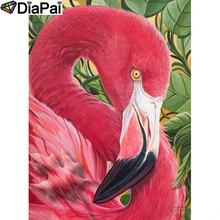 DIAPAI Diamond Painting 5D DIY 100% Full Square/Round Drill "Animal Flamingo" Diamond Embroidery Cross Stitch 3D Decor A22003 2024 - buy cheap
