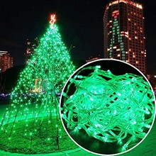 Guirnalda impermeable para exteriores, luz verde de 100M para decoración de fiestas navideñas, bodas y vacaciones, guirnaldas de luces LED 2024 - compra barato