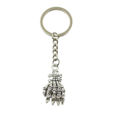 Factory Price Skeleton Hand Pendant Key Ring Metal Chain Silver Color Men Car Gift Souvenirs Keychain Dropshipping 2024 - buy cheap