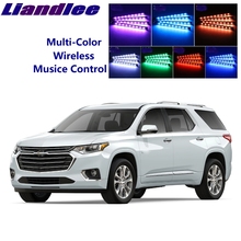 LiandLee Car Interior Floor Decorative Atmosphere Seats Accent Ambient Neon light For Chevrolet Traverse 2024 - buy cheap