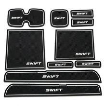 For Suzuki Swift 2005-2016 Anti Slip Gate Slot Rubber Latex Groove Inside Dust pad Cup Cushion Car-styling 10pcs 2024 - buy cheap