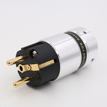 Cable de alimentación de alta gama VE507G, conector de alimentación Schuko chapado en oro de 24k, cable de alimentación de red artesanal 2024 - compra barato