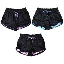 Women Cotton Mesh Shorts Work-out Two Layer Fitness Fold Short Pants Breathable Fitness Shorts 2024 - buy cheap