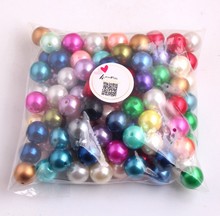 Kwoi Vita'-Cuentas de perlas de imitación gruesas para collar de niño, joyería de un solo color de 20mm/6mm a 28mm, a la moda 2024 - compra barato