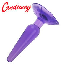 NightLife anal sexy toys Unsex buttom Sucker Waterproof Jelly Anal Beads anal plug butt plug Silicone Anal Body Massager 2024 - buy cheap