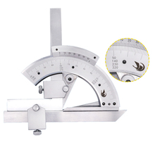 High Quality 0-320 Universal Stainless Steel Bevel Protractor Angular Dial Ruler Goniometer 2024 - buy cheap
