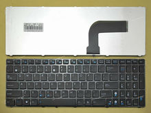 New eua inglês teclado para asus x52 x52f x52j x52jr g53 g53jw b53j laptop preto brilhante quadro 2024 - compre barato