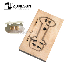 ZONESUN Customized calf leather cutting die Leather DIY Craft wire earphone collector Wooden Template Punching Cutting Mould 2024 - buy cheap