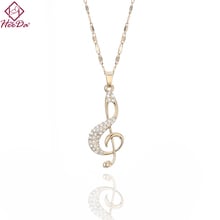 Collar con colgante de símbolo Musical para mujer, cadena Clavicular coreana elegante, regalos de cumpleaños, joyería, novedad de 2019 2024 - compra barato