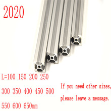 4 шт./лот 2020 алюминиевый профиль 2020, экструзионный европейский стандарт, анодированный линейный рельс, алюминиевый профиль 2020, детали для 3D-принтера CNC 2024 - купить недорого