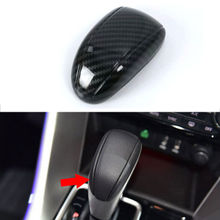 For Mitsubishi Eclipse Cross 2018 Car Gear Shift Knob Cover Trim Carbon Fiber Style 2024 - buy cheap