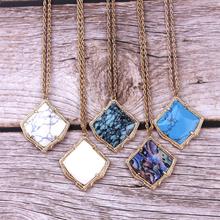 ZWPON Famous Brand Desinger Kyrie Kite Shape Stone Necklace for Women Fashion  KS Shell Stone Necklace Jewelry Wholesale 2024 - buy cheap