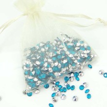 10 cores escolha -- 10000 pçs/lote 4.5mm (1/3 Quilates) Aque Azul Com Prata Banhado Cristal Diamante Confetti da Tabela do casamento Scatter Decoração 2024 - compre barato