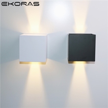 Home Decor 12W COB LED Wall Lamp Indoor Outdoor Simple Style Aluminum Wall Lights for Bedroom Hallway Porch Balcony 2024 - buy cheap