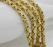 5mm 21.6'' Family & Friend's  Gold  Stainless Steel Box - Chain Link Necklace Women Men's Fashion Holiday Jewelry 2024 - buy cheap