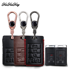 KUKAKEY Leather Car Key Case Cover Bag For Cadillac Escalade ATSL SRX XTS SLS CTS STS ATS 4 Buttons / 5 Buttons Key Holder 2024 - buy cheap