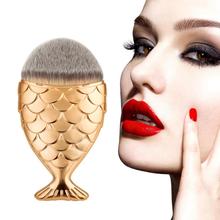 2017 Fashion Mermaid Makeup Brushes Powder Blush Foundation Cosmetic Tools Fish Brush Contour BB Cream Make up Brushes MY154 2024 - buy cheap