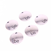 Sweet Bell 60pcs 16mm Alphabet Letters "Be" Charms Vintage Metal Zinc Alloy Round Trendy Charms for Jewelry  4A634 2024 - buy cheap