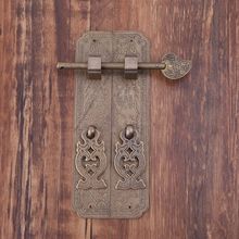 Pure Copper Antique Door Handles Kit Retro Chinese Style Gate Pulls Furniture 2024 - buy cheap