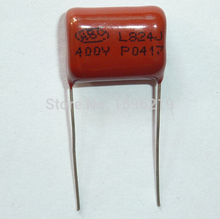 100pcs CBB capacitor 824 400V 824J 0.82uF 820nF P15 CBB21 Metallized Polypropylene Film Capacitor 2024 - buy cheap