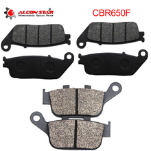 Alconstar- For Honda CBR650F CBR 650 F 2014 2015 Motorcycle Front Disc Brake Pads And Rear Disc Brake Pads Set 6 Pieces Pads 2024 - buy cheap