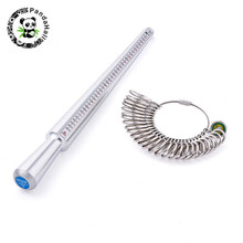 Jewelry Measuring Tool Sets Ring Size Sticks Ring Mandrel Stick Finger Tools Gauge and Alloy Ring Sizers Professional Tools F50 2024 - buy cheap