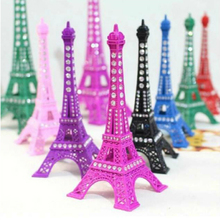 Surtido de diamantes de imitación de colores, escultura de la Torre Eiffel de París, modelo Vintage, decoración para el hogar (7 pulgadas) 2024 - compra barato
