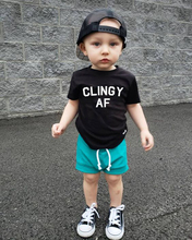 Clingy AF Girls Boys T-Shirts Kids Short-sleeved Tops T-Shirts Letter Printed Girls Kids Clothes Summer Casual Boy's T-shirt 2024 - buy cheap
