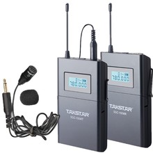 Sistema de microfone com lapela takstar, sem fio, lapela, para canon, nikon, sony, dslr, câmera, gravador de áudio 2024 - compre barato