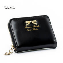 Girls Solid Bowknot Wallet Women Fashion PU Leather Hand Cash Coin Purse Ladies Short Colorful Cheap Clutch Hand Purse Wallet 2024 - buy cheap