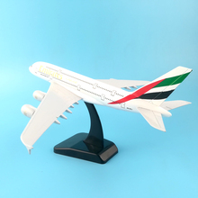 20CM plane model Boeing 380 emirates airline aircraft A380 Metal Solid simulation airplane model for kids toys Christmas gift 2024 - buy cheap