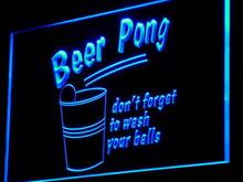 i940 Beer Pong Game Bar Pub Club Decor Neon Light Light Signs On/Off Switch 20+ Colors 5 Sizes 2024 - buy cheap