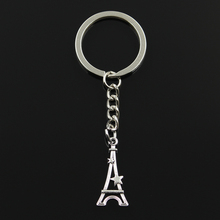 New Fashion Keychain 30x13mm Paris Eiffel Tower Star Pendants DIY Men Jewelry Car Key Chain Ring Holder Souvenir For Gift 2024 - buy cheap