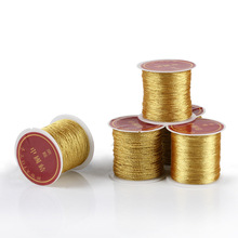 Corda de fio dourado 0.2/0.4/0.6/1mm, laço de prata para colar com borla, pulseiras, nó chinês, faça você mesmo 2024 - compre barato