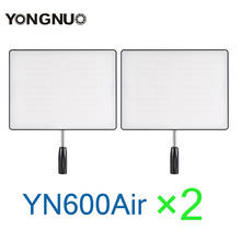 2 Pcs YONGNUO YN-600 Air YN600 Air Ultra Thin LED Camera Video Light Panel 3200K-5500K Photography Studio Lighting 2024 - buy cheap