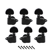 6pcs 3L3R Sealed Acoustic Electric Guitar String Tuners Tuning Keys Guitar Machine Heads Black 2024 - buy cheap
