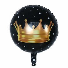 50pcs/lot 18inch Gold Crown Aluminum Foil Helium Balloons Prince Princess Baby Shower 1st Birthday Bachelorette Party Decoration 2024 - buy cheap