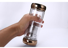 1 шт. высокое качество 350 мл стеклянная бутылка для воды с чаем infuser my drink sports bootle travel bottles KD 1471 2024 - купить недорого