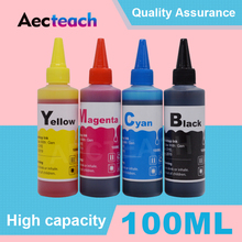 Aecteach 100ML Bottle Refill Dye ink Kit for Brother LC12 LC40 LC71 LC73 LC75 LC400 LC1220 LC1240 Printer Ink Cartridge 4 Color 2024 - buy cheap